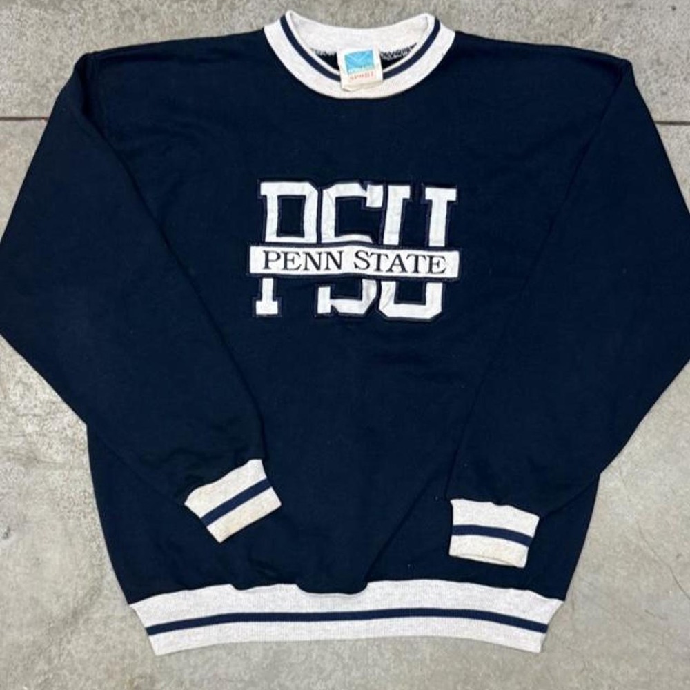Vintage 90s Men's Penn State University Embroidered College Crewneck Sz Large